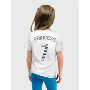  Tricou personalizat pentru copii cu număr - Printesa